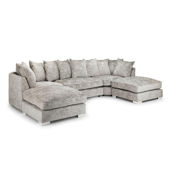 Bishop U Shape Sofa Scatter Back Truffle