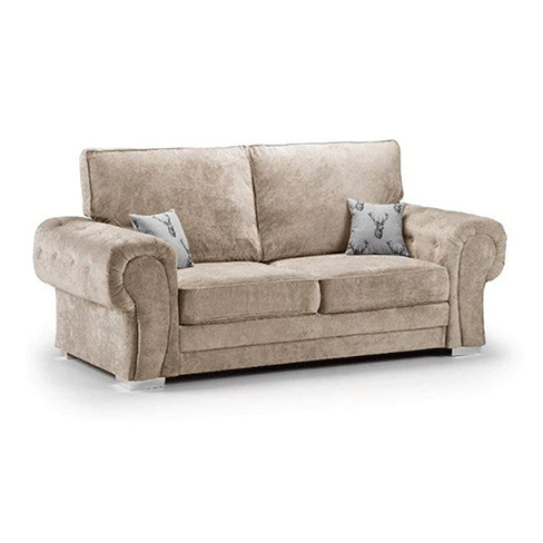 VERONA FULL BACK 3 SEATER SOFA MINK