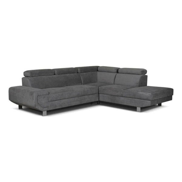 Brit Signature Artic Corner Grey Color Sofa Bed With Storage - Premium Quality Fabric - Right and Left Arm Sofa Bed