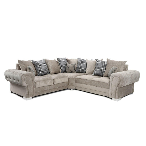 Verona Scatter Back Corner Sofa Mink